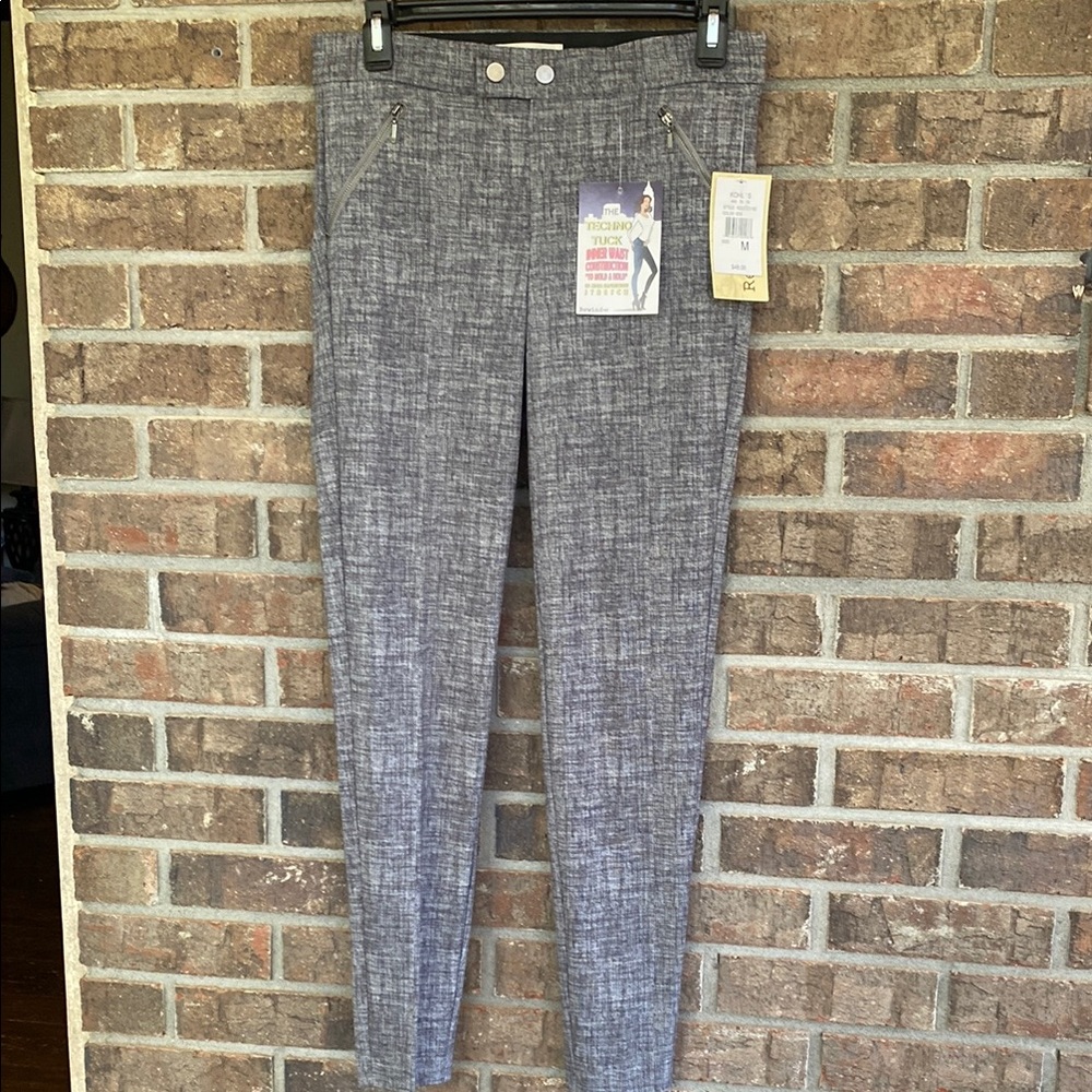 Rewind Gray Textured Slim-Fit Trousers